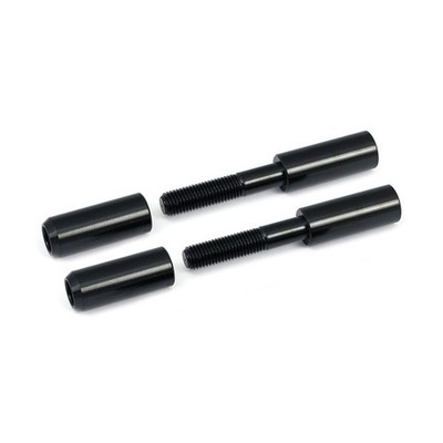 Schwarz Spiegel Vorbau Extender/Extension Kit für Harley-Davidson +2,5 Zoll (6cm)
