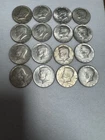 Lot of 16 Kennedy 40% Silver Half Dollars 1965-1969