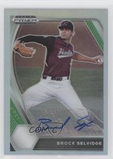 2021 Panini Prizm Draft Picks Silver Prizm Auto Brock Selvidge #PDP92 Auto nd3