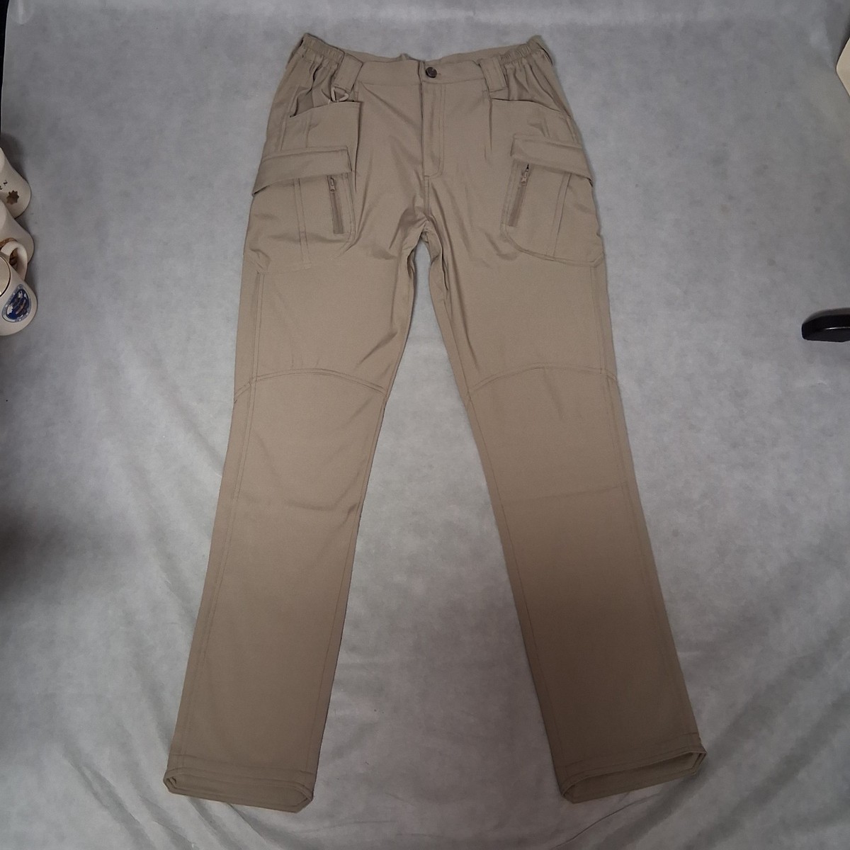 FlexCamo Tactical Cargo Pants Mens 32x32 Khaki Waterproof New With