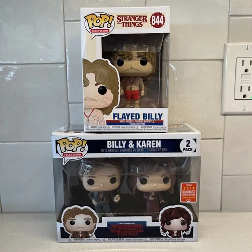 Funko Pop! Stranger Things Billy & Karen 2-Pack & Flayed Billy 844