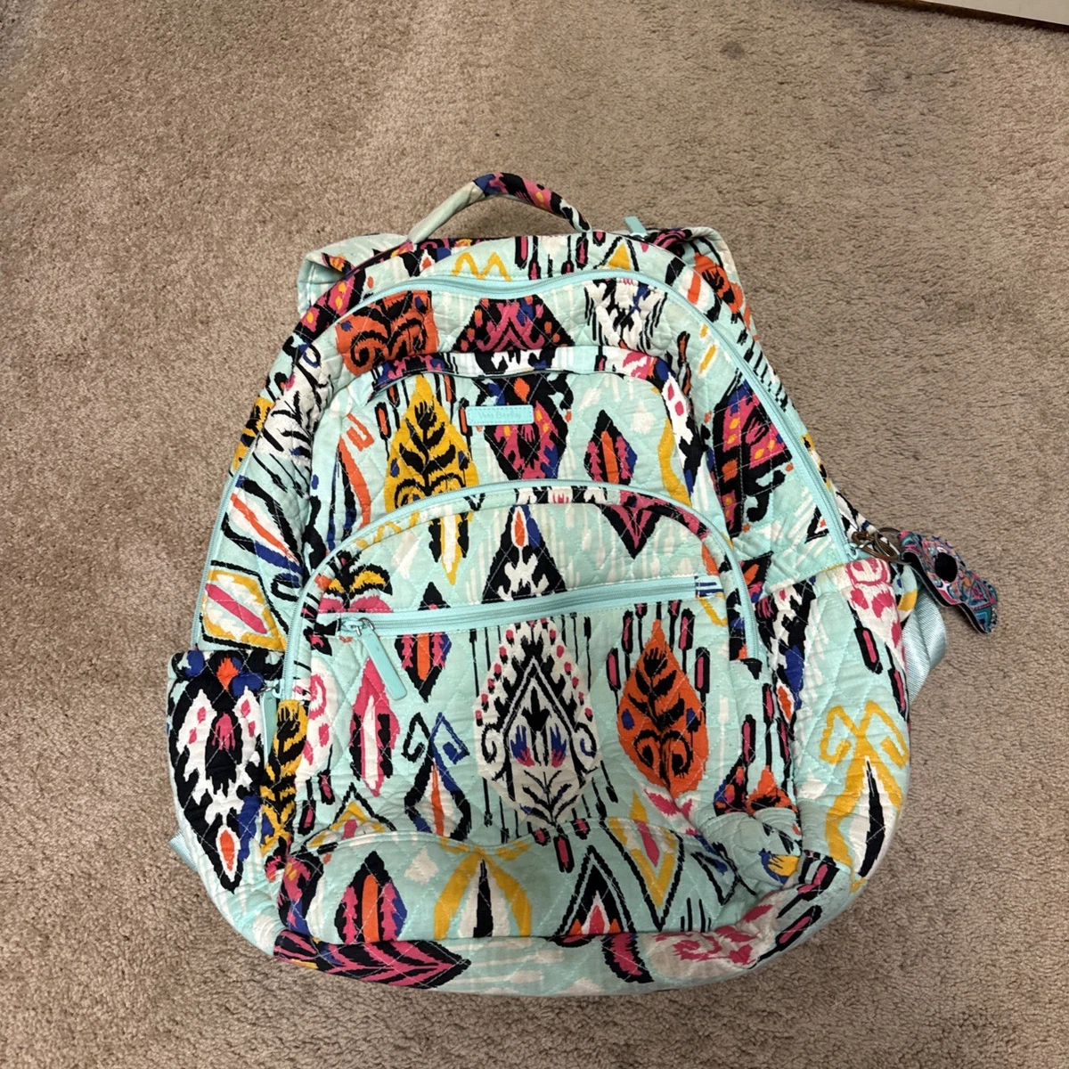 Vera Bradley Limes Up Retired Large Campus Floral Quilted Backpack EUC 2544319050-V14_1230x.jpg?v=  main image 4