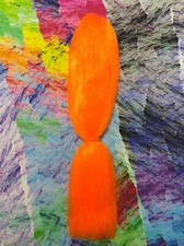 CyberloxShop Kanekalon Jumbo Braid Neon Orange Hair Extensions Dreads Box Braids