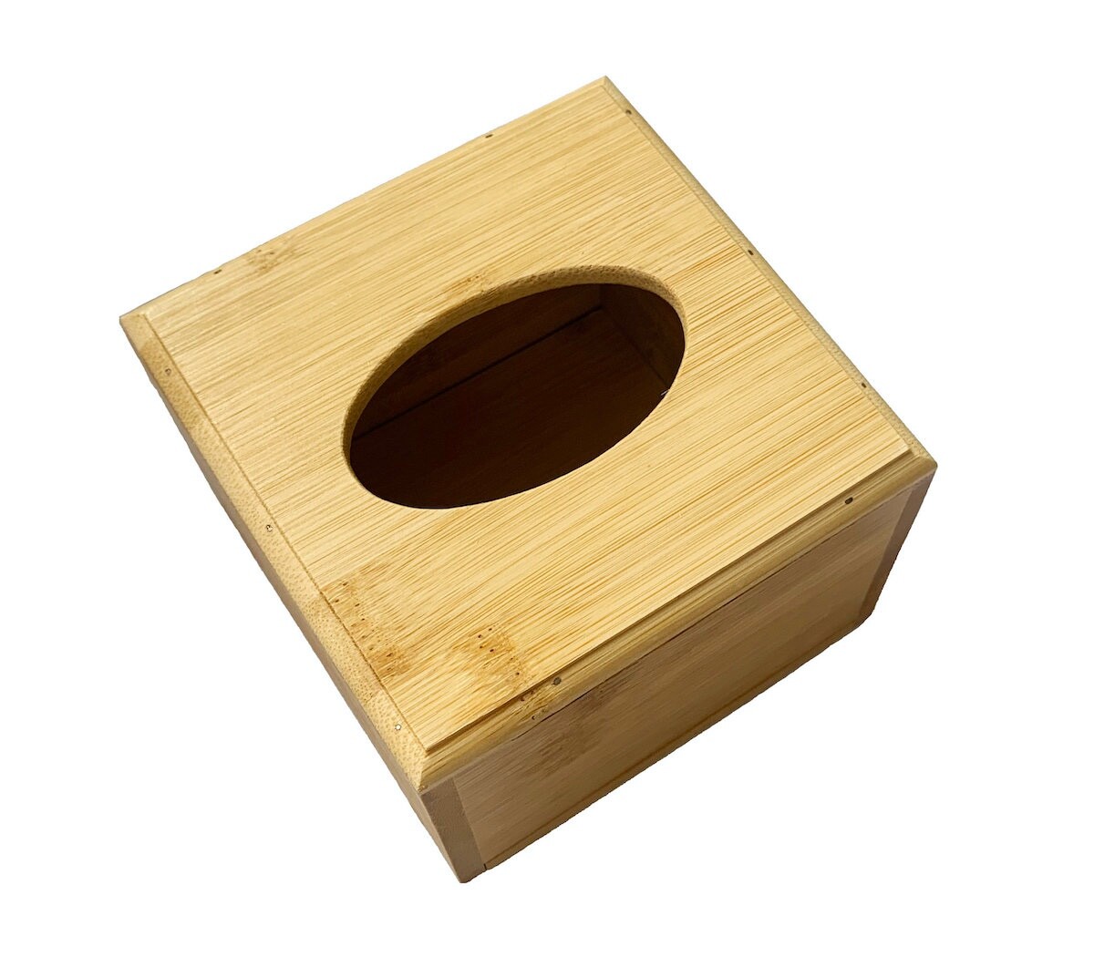 Cubo cuadrado de madera con soporte para pañuelos pequeño con cubierta para servilletas caja de madera