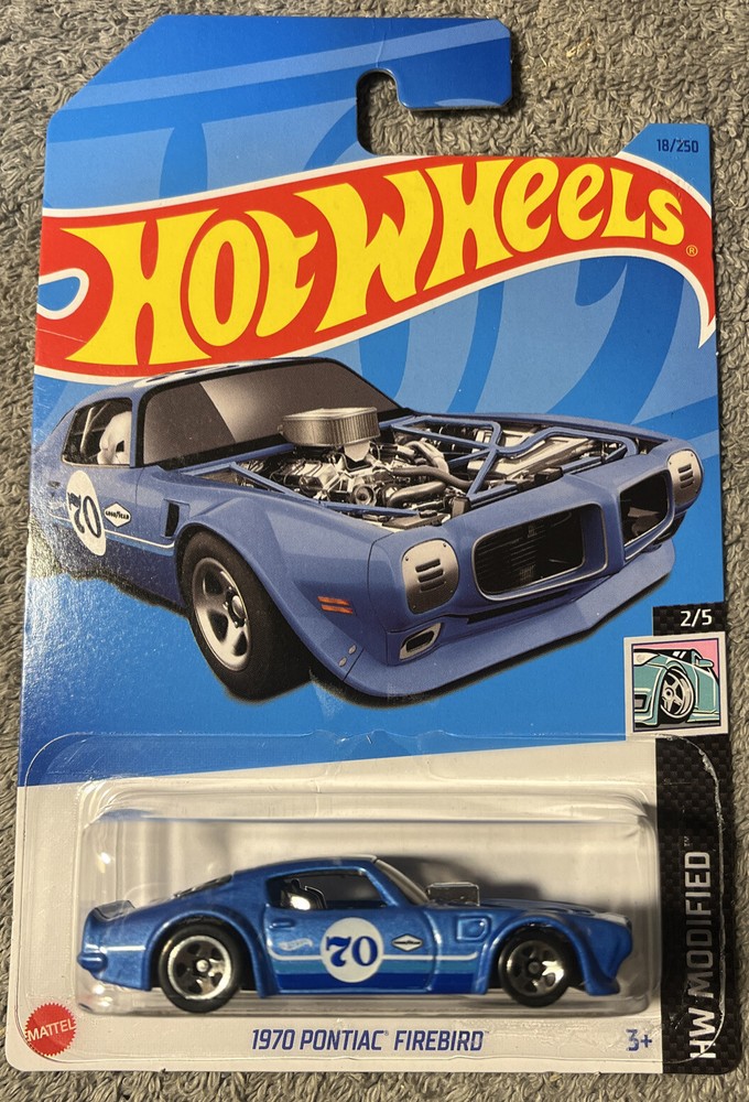 hot wheels 1970 pontiac firebird blue