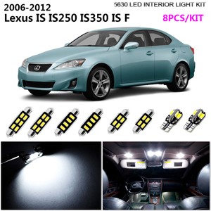 Details About 8bulb Led Super White 6000k Interior Light Kit Fit 2006 2012 Lexus Is Is250 Is F