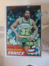 1981-82 Topps Basketball Card  #43 - Fred Brown - Seattle SuperSonics   (96150)