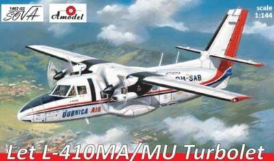 Amodel 1467-02 - 1/144 Let L-410MA/MU Turbolet Aircraft, plastic model kit