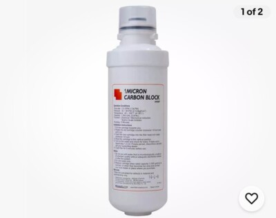 M9MP 1 Mikron 8'' Kohleblock Ersatz Wasserfilter Patrone, Schnellwechsel