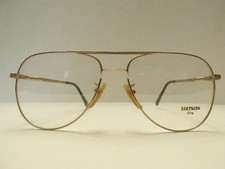Stetson 15 Zyloware 057 Gold Metal Aviator Eyeglasses Size 57 17 140