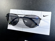 New Nike Chance M EV1217 056 Aviator Unisex Sunglasses with Gunmetal/Navy Frame