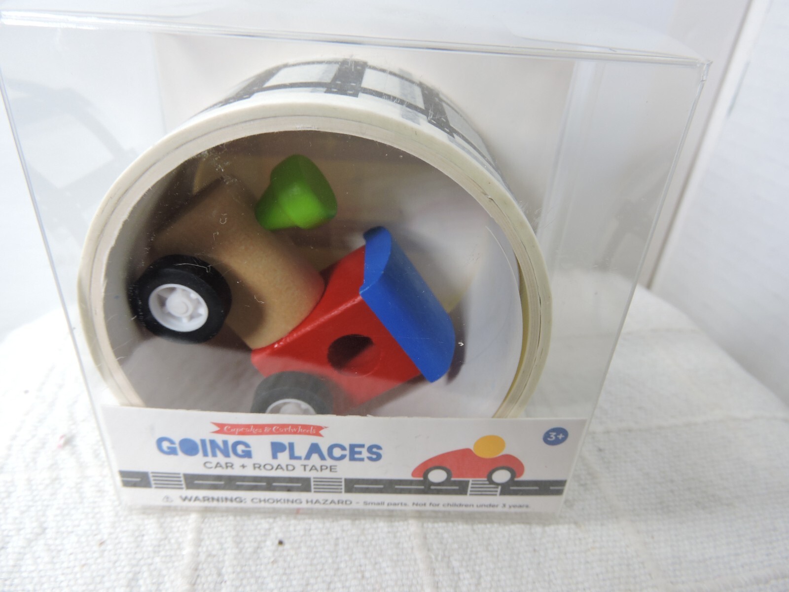 Playful Cupcake and Cartwheels Scenic Train Tracks Handcrafted Washi Tape-image