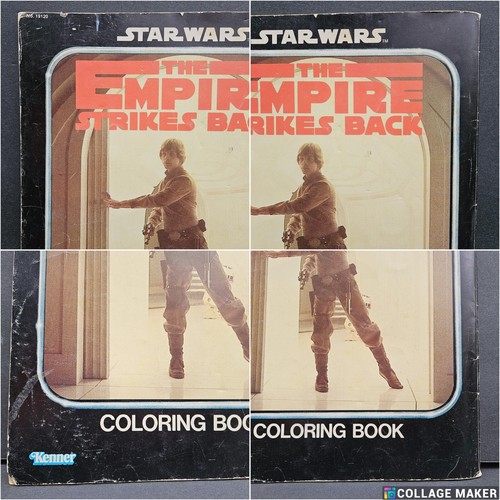 Libro para colorear vintage 1980 Star Wars Empire Strikes Back algunos colores - Imagen 10 de 13