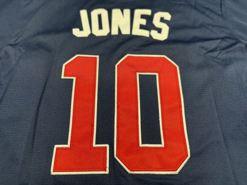 Maglia uomo grande Chipper Jones Atlanta Braves #10 nuova - Foto 6 di 8