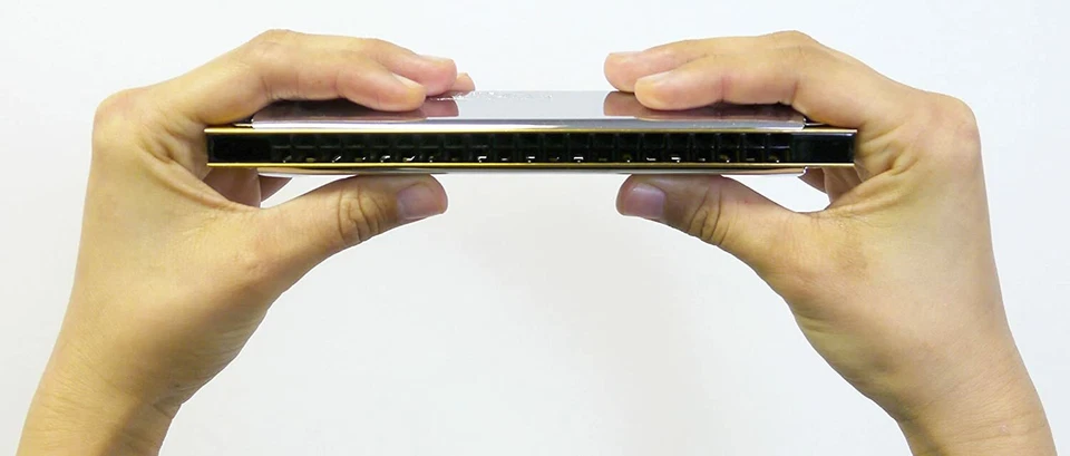 TOMBO No.1521 D#m Key TOMBO BAND DELUXE Tremolo Harmonica 21 holes from Japan - Image 3 of 4