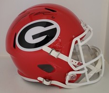 JORDAN DAVIS signed University of GEORGIA Full Size Helmet UGA auto Eagles
