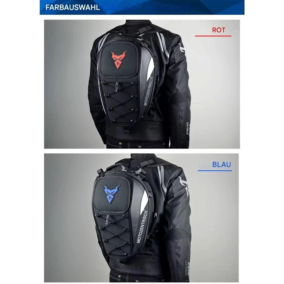 MOTOCENTRIC Motorrad-Hecktasche 37L, robust, stylisch & wasserdicht, Rucksack - Bild 4 von 4