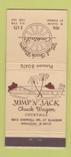 Matchbook Cover - Wheel Chuck Wagon Los Angeles CA 21 Strike Feature