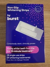 Non Slip Whitening Strips By Burst 28 single-use strips 14 whitening treatments