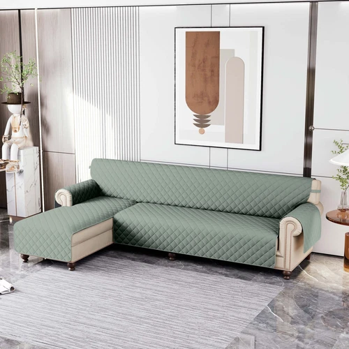 Eck Schlafsofa Bezug Wende Schnitt Chaiselongue Wasserdicht Schutz L Form - Bild 106 von 134