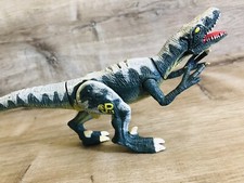 1997 Jurassic Park Lost World JP13 VELOCIRAPTOR Figure Green And White Vintage