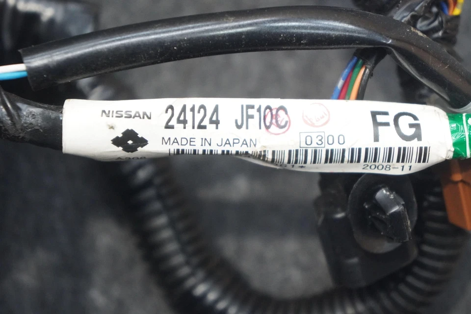 Front Right Passenger Door Wiring Wire Harness Cable 24124JF10C Nissan GT-R 2010 - Image 4 of 4