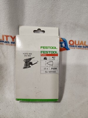 Festool 489480 Rubin P100 Sanding Disc - Pack of 10 for DTS400 or DS400