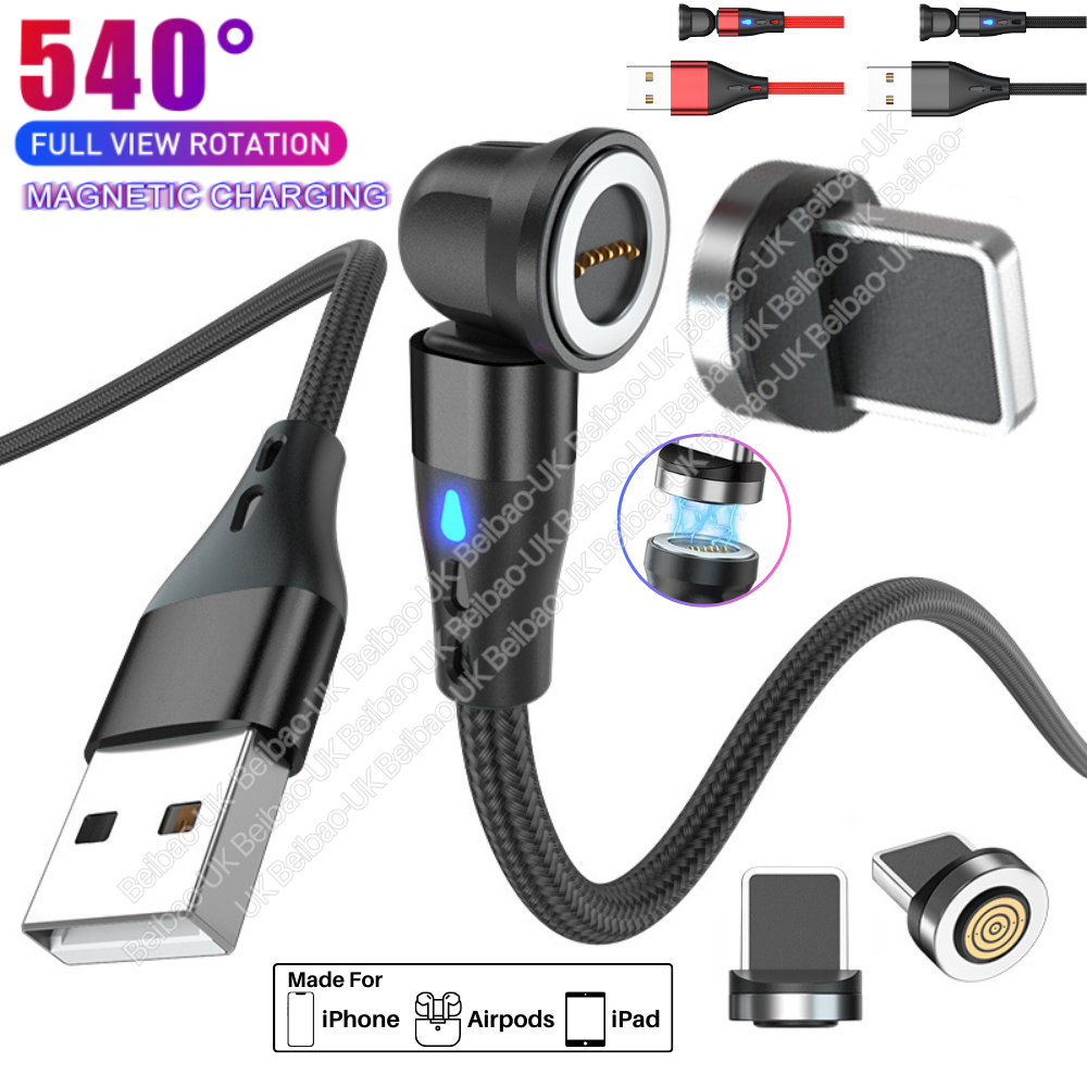 3Pack Magnetic USB Fast Charger Cable For iPhone 11 12 13 14