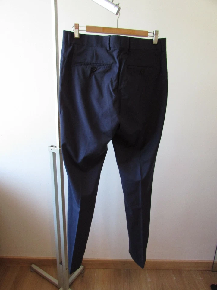 pantalon the kooples classic en laine bleu marine t48 (40) - Photo 2/4
