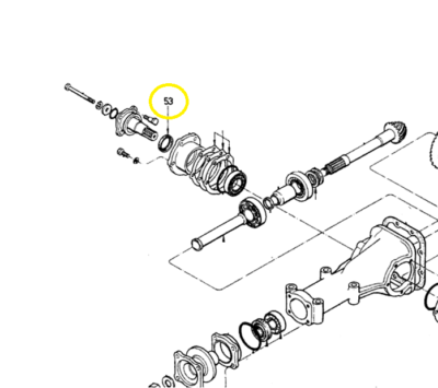 Datsun 240Z 260Z 280Z 1970-78 R180 Rear Differential Side Axle
