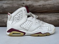 Nike Air Jordan 6 Retro GS MAROON 2015 836342-115 Size 5.5y PRE-OWNED