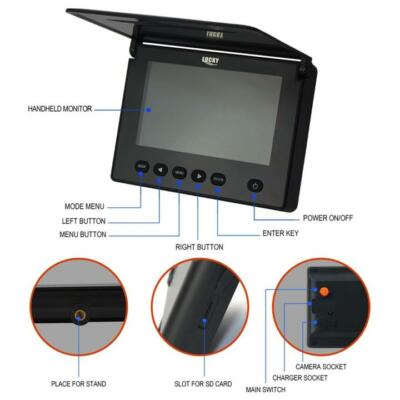 LUCKY Underwater Camera Fish Locator Finder Sun-Visor Liftable Protective Cover