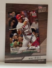 Mike Trout 2019 Topps Series 1 2018 Topps Now Review Baseball Angels TN-8
