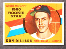 Don Dillard #122 Topps 1960 Baseball Card (Cleveland Indians) *G