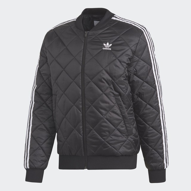 NEW Adidas DV2302 Mens Superstar SST Quilted Jacket Black Full Zip SZ Medium | eBay