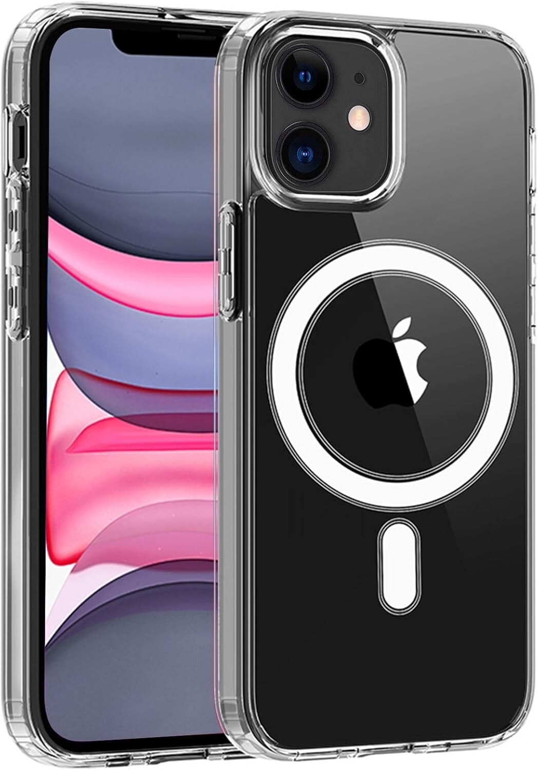 For iPhone 11 Magnetic Clear Case AntiYellow Shockproof Military Drop Protection