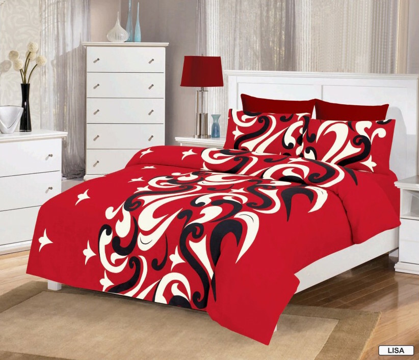 4Piece PCS Complete Bed Set Duvet Cover Set Fitted Sheet,single,double