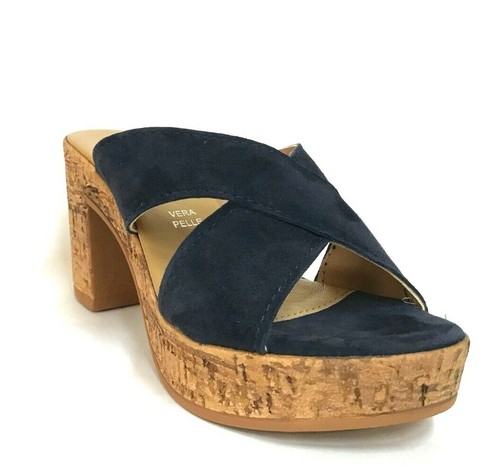 SCARPE DONNA CINZIA SOFT SABOT TACCO 153088 BLU ESTATE SCONTO - Foto 2 di 6