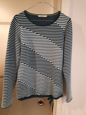 Cecil,xs/s, Sweat-Pulli,mint/petrolf.geom.neuw.2.9