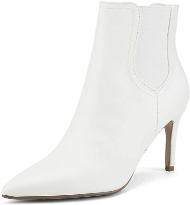 Women's Pointed Toe Stiletto High Heel Slip On Ankle Booties
