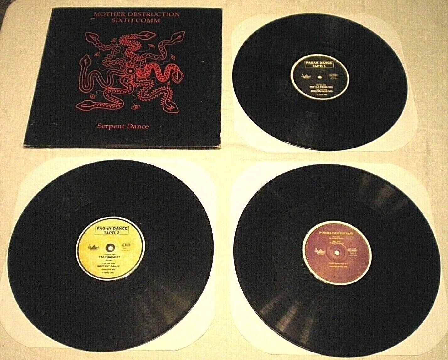 MOTHER DESTRUCTION SIXTH COMM Serpent Dance (Vinyl 1994 3 LP) TECHNO Tribal GOTH