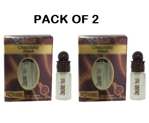 Al Nuaim CHOCOLATE MUSK 3ml Attar Perfume Oil Long Lasting Fragrance- PACK  OF