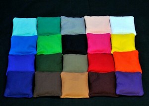 CORNHOLE BAGS, 80 Bags - 10 sets.  6" Filled with WHOLE CORN. Free Shipping