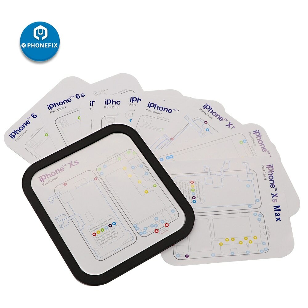 コンピュータ・IT iPhone6 12pcs Part Chart Magnetic Screw Mat Maps for iPhone Repair
