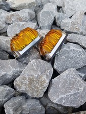 2x Hella Blinkleuchte Blinker für Oldtimer Traktor Schlepper Leuchten CHROM