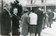 Secretary of State Dean Rusk and His Wife Queuing to Go Voting, 1965,