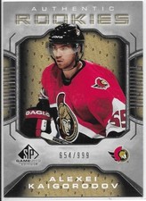 2006-07 SP Game Used ALEXEI KAIGORODOV rookie card #137