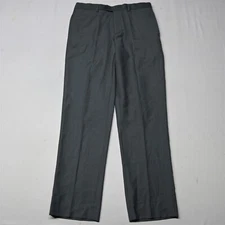 Pronto Uomo 32x32 Gray Flat Front Stretch Straight Mens Dress Pants