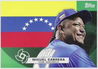 2023 Topps World Baseball Classic Global Stars -Flags of a Nation Miguel Cabrera