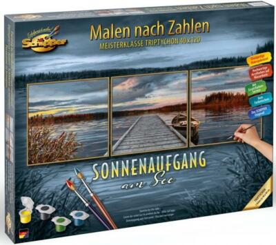Schipper MNZ Master Class Triptychon 40x120cm Sonnenaufgang am See 609470754